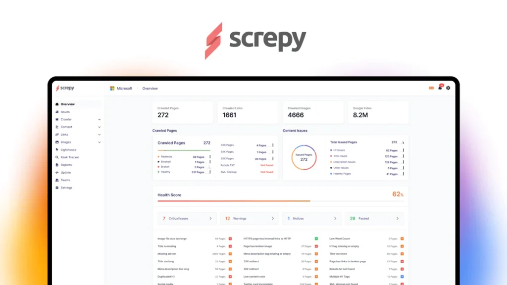 screpy Ai Tool for SEO